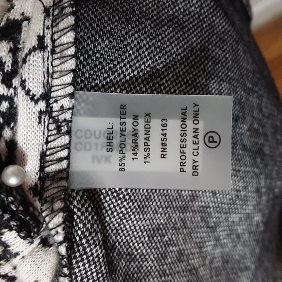 Calvin Klein Snakeskin Dress Size 4 - Picture 5 of 6